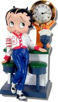 Betty Boop Soda Fountain Clock